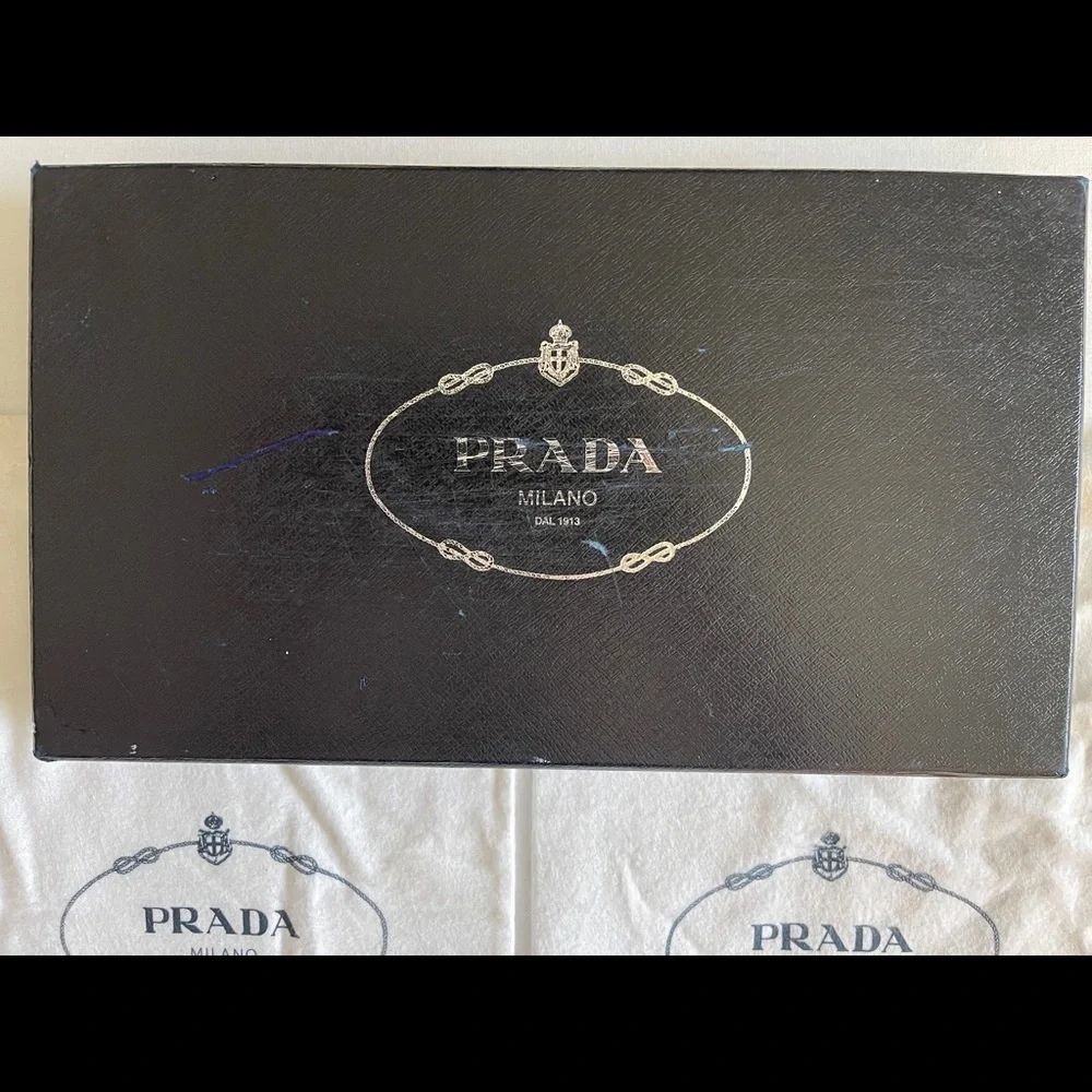 Prada Calzature Donna Fumo Patent Leather Flats Size 37.5 - Picture 8 of 9